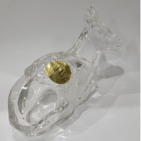 Vintage‎ Princess House Lead Crystal Donkey Figurine Nativity Replacement - Picture 8 of 10